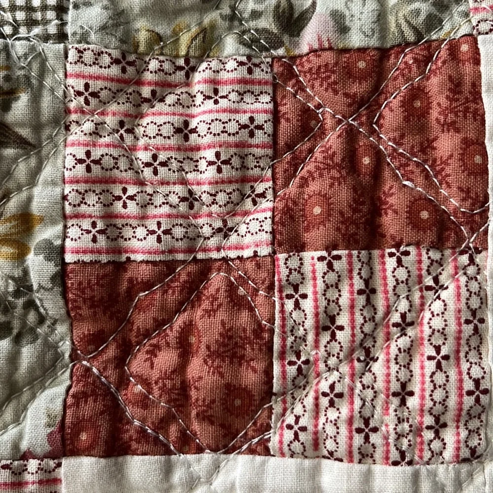 Vintage JCPenney Home Collection 102” x 73” Patch Cotton Quilt